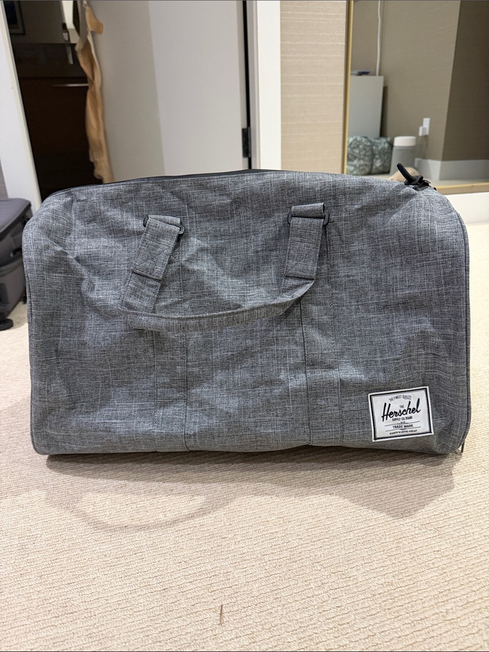 Herschel Supply Company Gray Textured Duffel Bag